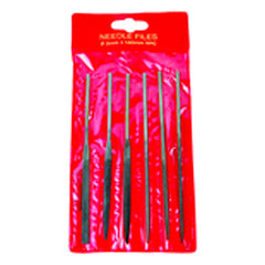‎6 Pieces Swiss Pattern Needle File Set-5-1/2″ - 0 Cut - Exact Tooling