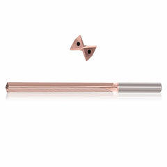 0.4375 mm Dia. × 12 mm Shank × 71 mm Flute Length × 118 mm OAL, 5xD, 130°, ZircoPlus, 2 Flute, Coolant Thru, h6, Cylindrical, Solid Carbide Drill - Exact Tooling
