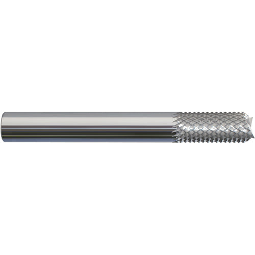 ‎1/8 × 1/2 × 1/8 × 1-1/2 Solid Carbide Router - Fishtail Style - Exact Tooling