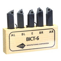 Style AR;AL.BR;BL;E 5/8x5/8" SH - Indexable Tool Bit Set - Exact Tooling