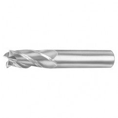20mm Dia. x 104mm Overall Length 3-Flute Square End Solid Carbide SE End Mill-Round Shank-Center Cut-Uncoated - Exact Tooling