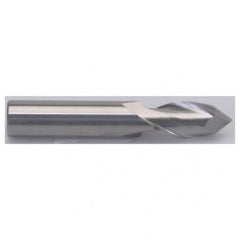 3/4" Dia. - 4" OAL - Uncoated CBD - Drill Point SE EM - 2 FL - Exact Tooling