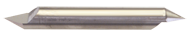 1/8" x 3/8" Split Length - DE - 60° Pt - Carbide Engraving Blank - Exact Tooling