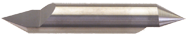 5/16" x 1/2" Split Length - DE - 30° Pt - Carbide Engraving Blank - Exact Tooling