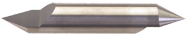 5/16" x 1/2" Split Length - DE - 90° Pt - Carbide Engraving Blank - Exact Tooling