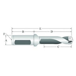 60724S-100F Gen3 Spade Drill Holder - Exact Tooling