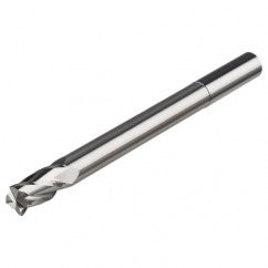 4mm Dia. x 75mm Overall Length 4-Flute Square End Solid Carbide SE End Mill-Round Shank-Center Cut-Uncoated - Exact Tooling