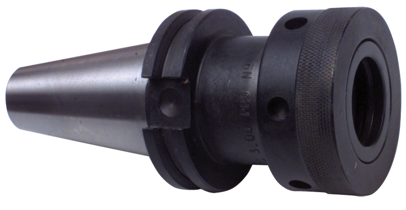 CAT40 SH; 4" Projection - V-Flange Collet Chuck - Exact Tooling