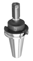 Double Angle V-Flange Collet Chuck- CAT40 SH; 5.15" Proj - Exact Tooling