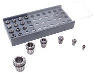 ER Style Collet Holder - For ER11; Holds 40 Collets - Exact Tooling