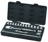 18PC 1/2" DRIVE METRIC SOCKET SET - Exact Tooling