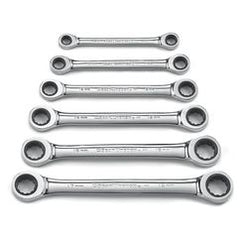 6PC DBL BOX RATCHETING WRENCH SET - Exact Tooling