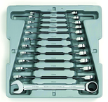 12PC COMB RATCHETING WRENCH SET - Exact Tooling