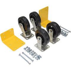 6″ × 2″ Mold-On-Rubber Caster Kit 2.4K - Exact Tooling