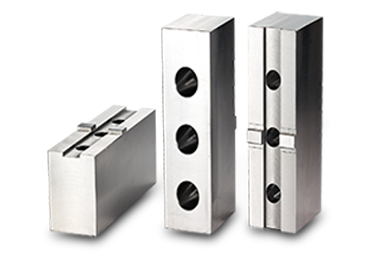 Auto Strong Soft jaw for hydraulic power chuck - Part # HC40-1 - Exact Tooling