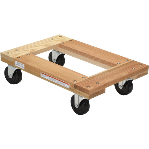 Hardwood Dolly Open Deck 1.2K lb 16 × 24 - Exact Tooling