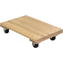 Hardwood Dolly-Solid Deck 0.9K lb 16 × 24 - Exact Tooling