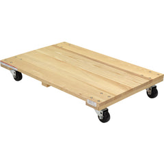 Hardwood Dolly-Solid Deck 0.9K lb 24 × 36 - Exact Tooling