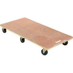 Hardwood Dolly-Solid Deck 1.2K lb 24 × 48 - Exact Tooling