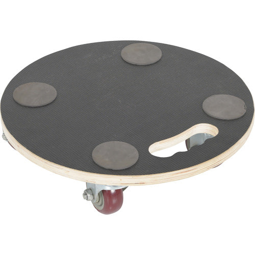 Hardwood Dolly Round 15″ 440# Capacity - Exact Tooling