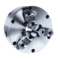 Semi-Steel Easy-Set Lathe Chuck - 6" Plain Mount; 3-Jaw - Exact Tooling