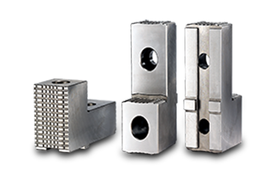 Auto Strong Hard jaw for hydraulic power chuck - Part # HJ40-1 - Exact Tooling