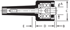 2MT Changeable Pt Body - For Point Live Center - Exact Tooling