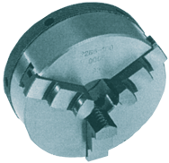 Quick-Clamp Self-Center Scroll Chuck - 5" Plain Mount - Exact Tooling
