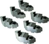 Set of 6 Hard Top Jaw - #7-883-606 For 6" Chucks - Exact Tooling