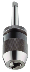 1/32 - 1/2'' Capacity - 2 MT Shank - Keyless Drill Chuck with Integral Shank - Exact Tooling