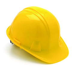 4 Point Ratchet Hard Hat, Yellow - Exact Tooling