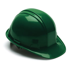 4 Point Ratchet Hard Hat, Green - Exact Tooling