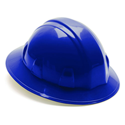 Hard Hat - Blue Full Brim 4 Point Ratchet Style - Exact Tooling
