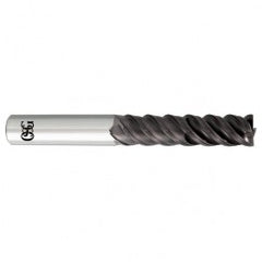 1/4 x 1/4 x 1-1/8 x 3 4Fl  Square Carbide End Mill - TiALN - Exact Tooling