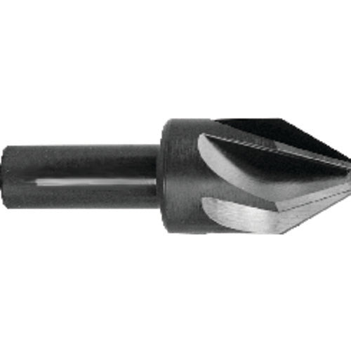 ‎1/4″ Size-1/4″SH Dia, 120° 6 Flute CNC Countersink - Exact Tooling