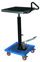 Hydraulic Lift Table - 16 x 16'' 200 lb Capacity; 31 to 49" Service Range - Exact Tooling