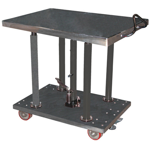 Hyd Post Table-Partial SS 2K lb 30 × 36 - Exact Tooling