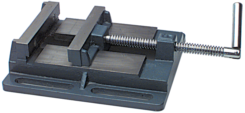 Drill Press Vise with Slotted Base - 6" Jaw Width - Exact Tooling