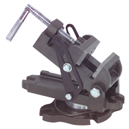 Angle Swivel Vise - Model #P250AS- 2-1/2" Jaw Width - Exact Tooling