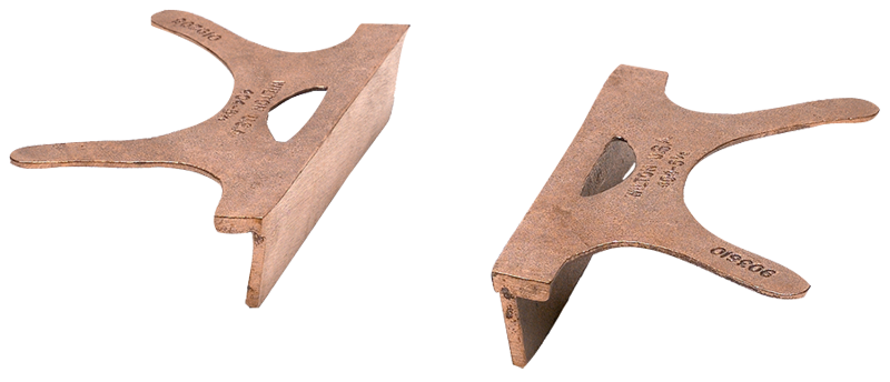 404-4.5, Copper Jaw Caps, 4-1/2" Jaw Width - Exact Tooling