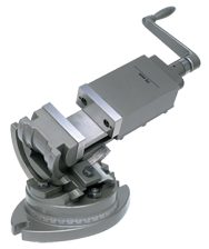3-Axis Precision Tilting Vise 5" Jaw Width, 1-3/4" Depth - Exact Tooling