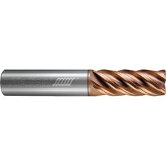 ‎5 Flute - Corner Radius - 0.3750″ (3/8) Cutter DIA × 0.3750″ (3/8) Shank DIA × 0.0300″ Radius × 1.0000″ (1) LOC × 3.0000″ (3) OAL  - TPLUS Coated