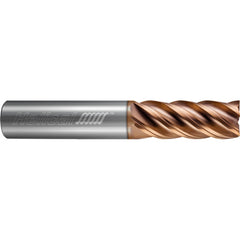 ‎5 Flute - Square - 0.6250″ (5/8) Cutter DIA × 0.6250″ (5/8) Shank DIA × 1.6250″ (1-5/8) LOC × 3.5000″ (3-1/2) OAL  - TPLUS Coated