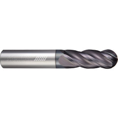 ‎4 Flute - Ball - 16.000 mm Cutter DIA × 16.000 mm Shank DIA × 8.000 mm Radius × 24.000 mm LOC × 89.000 mm OAL  - APLUS Coated