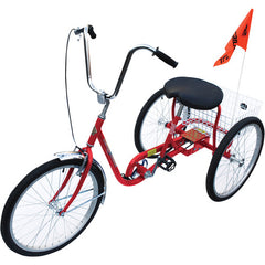 Standard Industrial Bicycle 250 lb Red - Exact Tooling