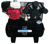 30 Gal. Two Stage Air Compressor, 9HP Gas, Truck Mount - Exact Tooling