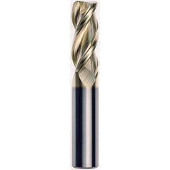 3/4 x 3/4 x 1-5/8 x 4 .125 Radius 3 Flute Carbide M223 Streaker End Mill-ZrN - Exact Tooling