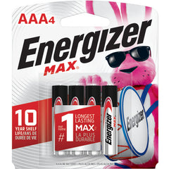AAA Max Alkaline Battery 4 Pack - Exact Tooling
