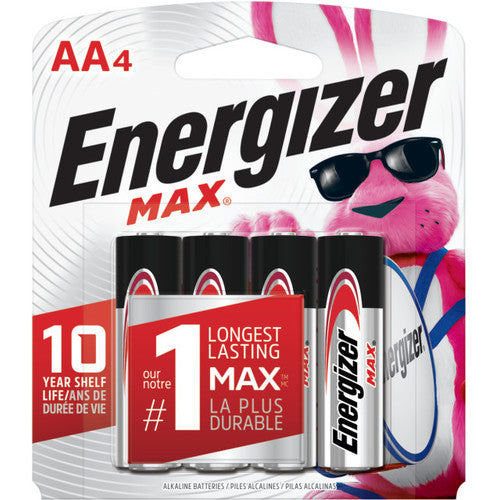 AA Max Alkaline Battery 4 Pack - Exact Tooling