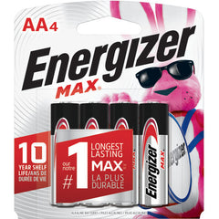 AA Max Alkaline Battery 4 Pack - Exact Tooling
